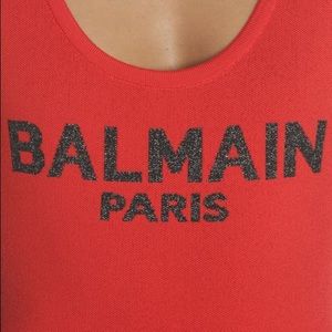 Balmain Knit LOGO bodysuit